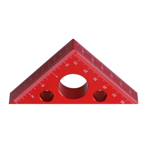 90/45 Degree Woodworking Measurement Block Right Angled Ruler Triangular Ruler - Picture 3 of 11