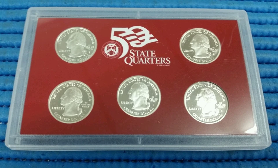 2005 S United States Mint 50 States Quarters Silver Proof Coin Set - Image 2 of 2