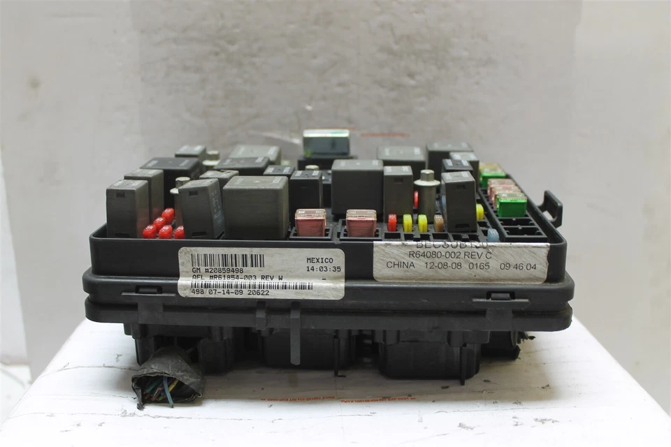 Chevrolet HHR 2009-2011 unidad de relé de caja de fusibles 20859498 módulo 446 2P2-B6 Foto 3 de 4