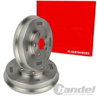 2X Herth+Buss Jakoparts 228,6Mm Bremstrommeln Hinten Passend FÜR Links+Rechts |