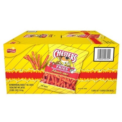 Chester's Flamin' Hot Fries Corn Snacks, 1 oz., 50 pk. Free Shipping