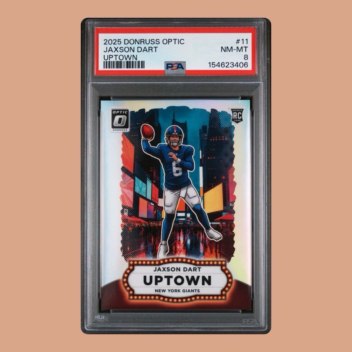 2025 Panini Donruss Optic Uptown Jaxson Dart PSA 8 #11 (RC) | eBay
