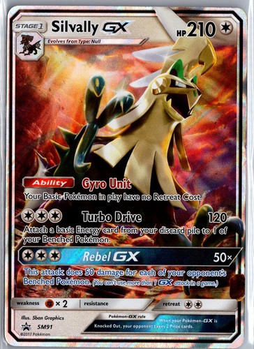 Silvally GX - SM91 Holo Promo Sun & Moon Promo Pokemon Heavily Played
