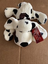 Russ - Digby Dog Plush/Beanie White Black 10 Stuffed Dalmatian. N w W/Tags