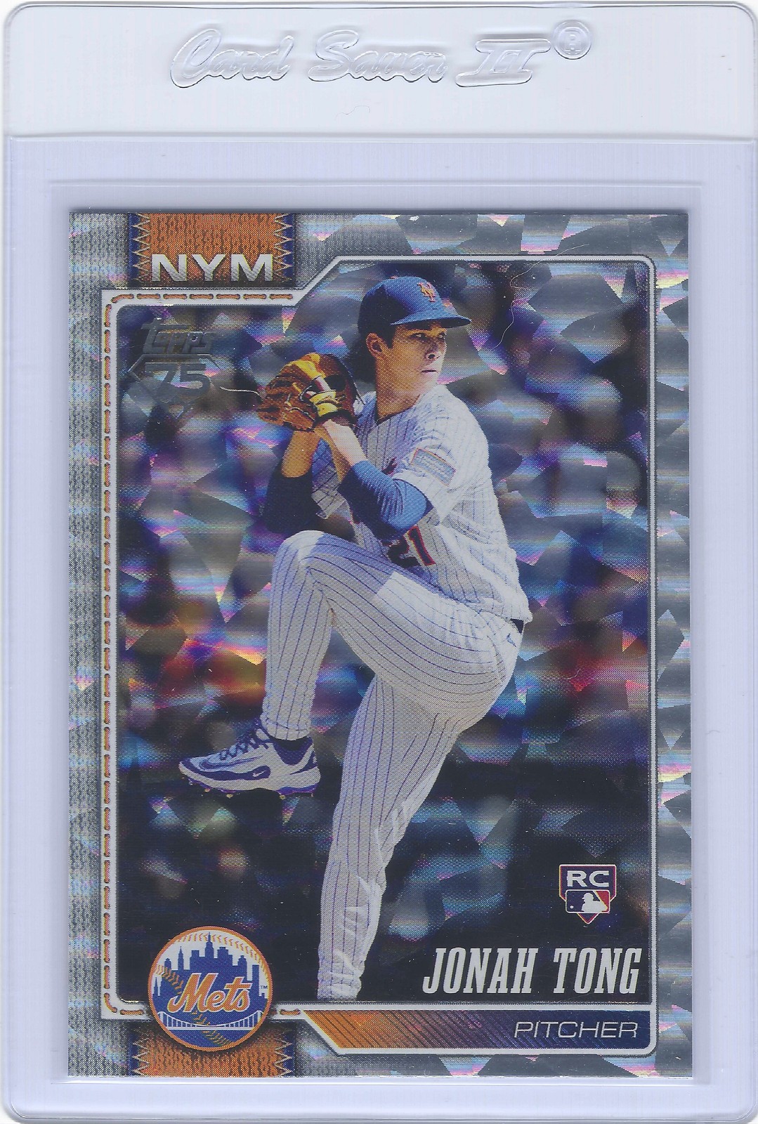 2026 Topps #4 Jonah Tong Silver Crackle Foil RC