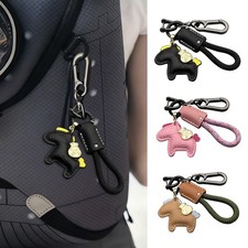 1pc PU Leather Horse Keychain Horse Bag Charm Horse Pendant Car Key Holder