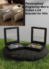 Men's Identity Bracelet ENGRAVED PERSONALISED FREE, Gift Boxed