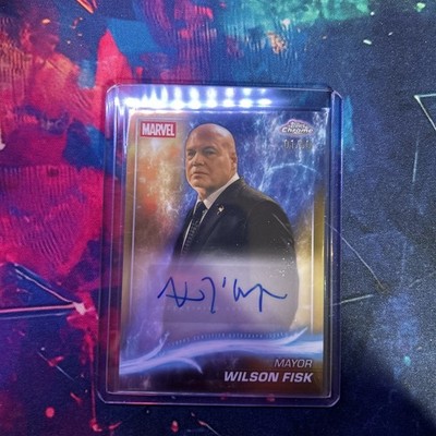 2025 Topps Chrome Marvel Studios Vincent D Onofrio as Wilson Fisk Auto Gold /50