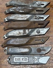8 Vintage Box Cutter Utility Knives Garvey Fast Cut, Kutton, Ace Hardware