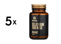 5 X Grassberg Selenium 100 Mcg (60 Caps) (47,36 Eur/Kg)