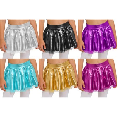 Girls Tutu Skorts Outfits Gymnastic Costume Competition Ballet Dancewear Skirt