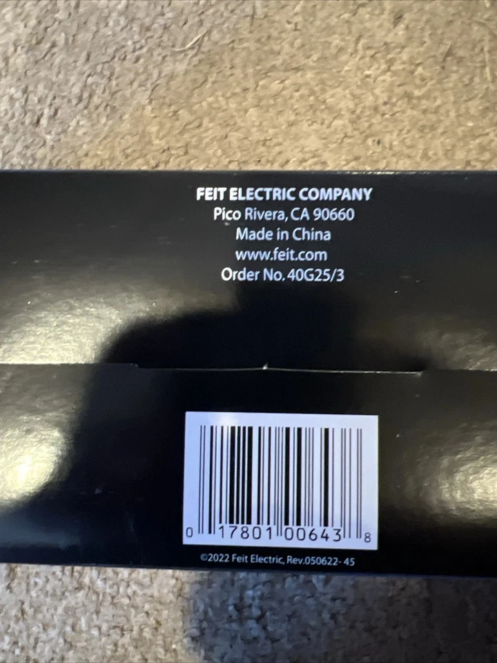 Feit ELECTRIC 40-Watt G25 120v Light 3 bulbs for Bath & vanity 40G25/CL/3 3-Pack - Image 3 of 3