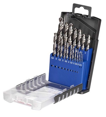 KWB 49205920 19 Piece HSS Precision Ground Twist Drill Set: 1-10 x 0.5mm Incr...