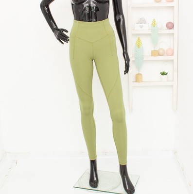 Lululemon Wunder Train Leggings High Rise Green Fintess Pants size US4 UK8 S