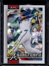 2026 Topps Chrome Sapphire Ronald Acuna Jr. White Refractor #/30 Braves