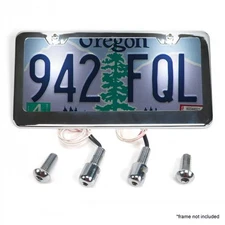 Stainless Steel License Plate Lighted Bolts hot rods KICBBOLTSB hot rod