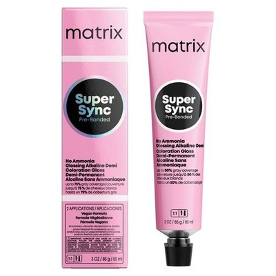 Matrix Super Sync SoColor Sync Pre-Bonded Alkaline Demi-Permanent Hair Color 3OZ