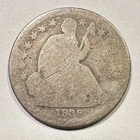 1838 Seated Liberty Dime Silver No Drapery Early Type Low Grade Filler