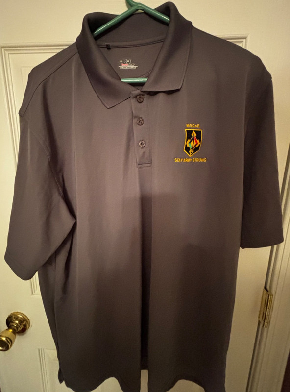 Embroidered Under Armour U.S. Army Maneuver Support Center of Excellence polo XL