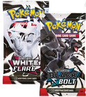 Pokemon TCG Scarlet and Violet Black Bolt White Flare Booster Pack Bundle 2PK