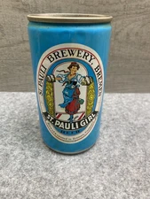 St. Pauli Girl Beer Can Vintage Blue 12oz Steel Breweriana