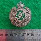 WW2 Royal Engineers 32nd Assault Engineer Regiment Officers Silver Cap Badge