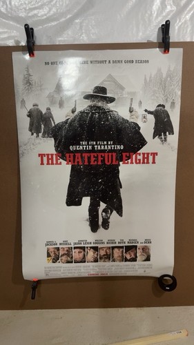 THE HATEFUL EIGHT DS 27x40 ORIGINAL POSTER W/OPENING NIGHT BOOKLET