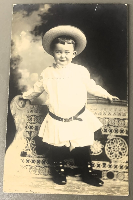 M342    REAL PHOTO   POSTCARD of   YOUNG  BOY