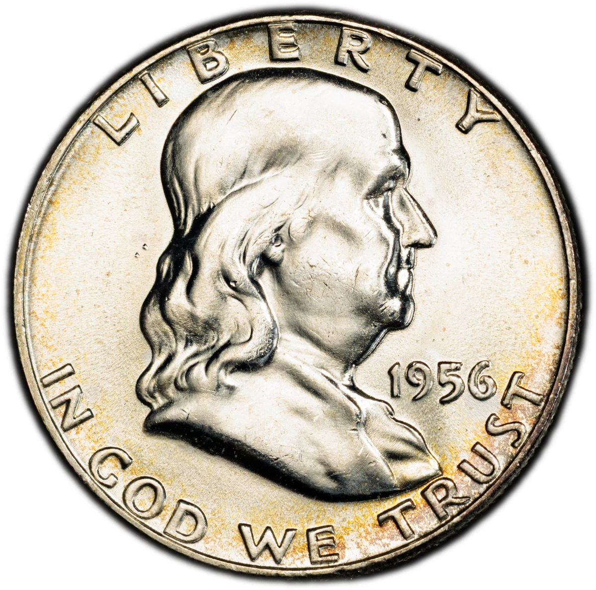 アメリカ 1956 フランクリン ハーフダラー銀貨 PCGS MS64FBL 25+ 1956 Grade MS 64 Franklin Half Dollars (1948-1963) for sale