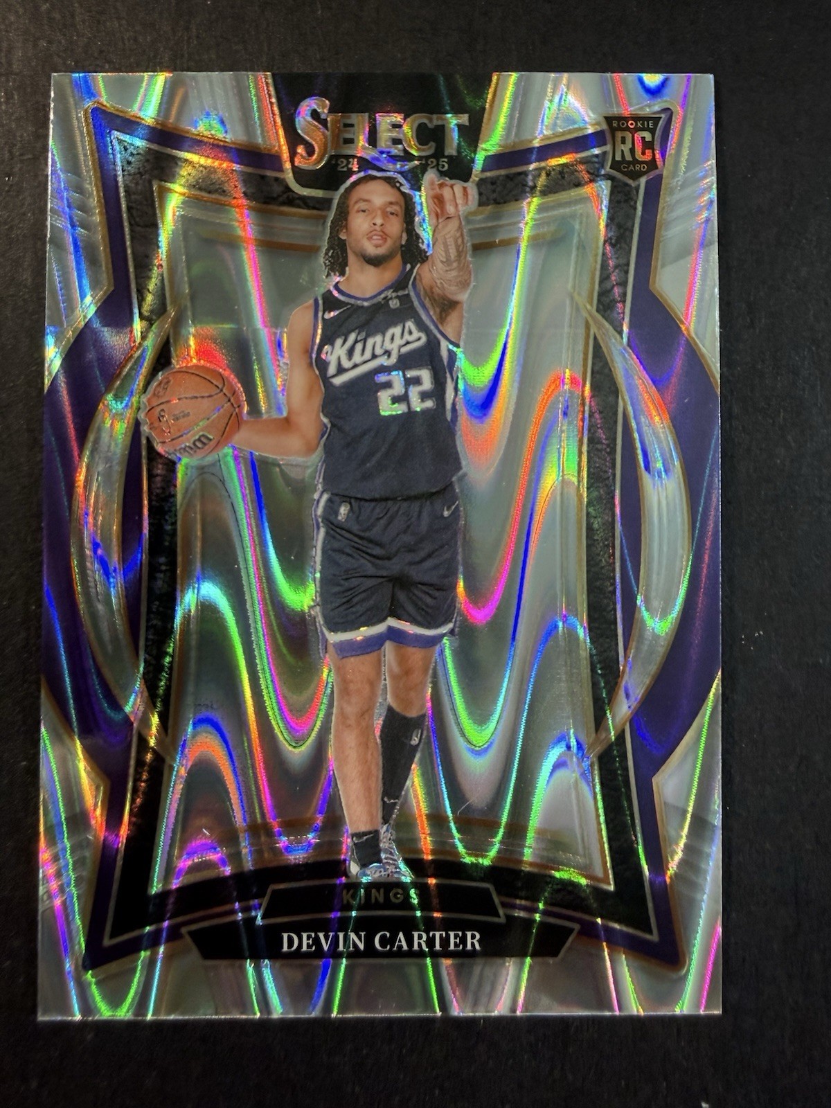 2024-25 Select Devin Carter Tectonic #92 RC Sacramento Kings