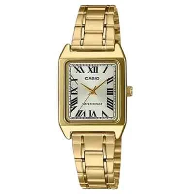 Montre-bracelet pour femme Casio en métal doré LTP-V007G-9B - style classique...
