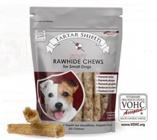 Tartar Shield Soft Rawhide Chews for Small Dogs, 30 Chews, Supports Oral Health