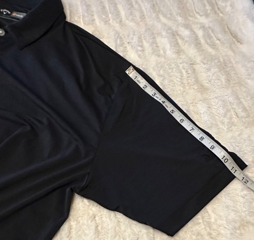 Men's Callaway Brand Opti-Dri Black Polo Shirt "State Fair Park" Size XXL-READ - Picture 8 of 18