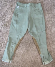 TAILORED SPORTSMAN GIRLS SIZE 8 ENGLISH RIDING BREECH FRONT ZIP