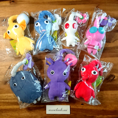 Nintendo Pikmin Plush Toy Stuffed Set of 7 All Star Collection