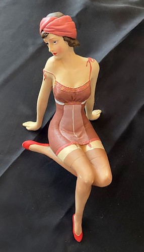 1 Art Deco 20er Jahre Stil Flapper Badende Schönheit Mauve Figur 3"