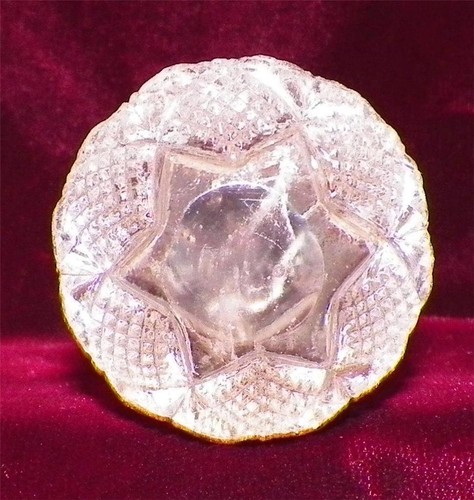 Cut Glass Knife Rest Crystal Stars & Stippled Diamonds Antique A Beauty #2 - Picture 4 of 4