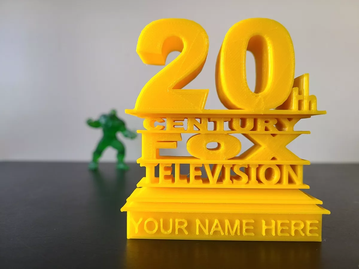 20th Century Fox Television Logo, Customized Movie Style Sign, 3D Printed  Gift