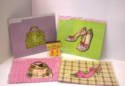 NEW Bundle 8-High Heal & 8-Purse File Folders and 4-High Heal Erasers