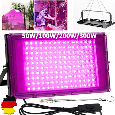Pflanzenlampe LED Vollspektrum 300W mit UV IR Grow Gemüse Lampe Pflanzenlicht