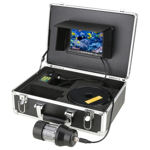 Telecamera da pesca girevole 7" monitor visione subacquea Fish Finder 360 65 piedi/164 piedi - Foto 9 di 12