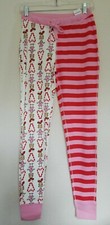 NWT HANNA ANDERSSON WOMEN'S GRINCH CINDY LOU MIX IT UP STRIPE PANTS M 8 10