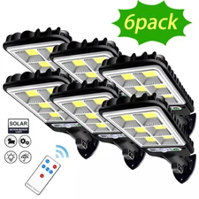 3/6X LED Solar Light Motion Sensor 3 Modes Flood Lamp Outdoor Street Yard Garden