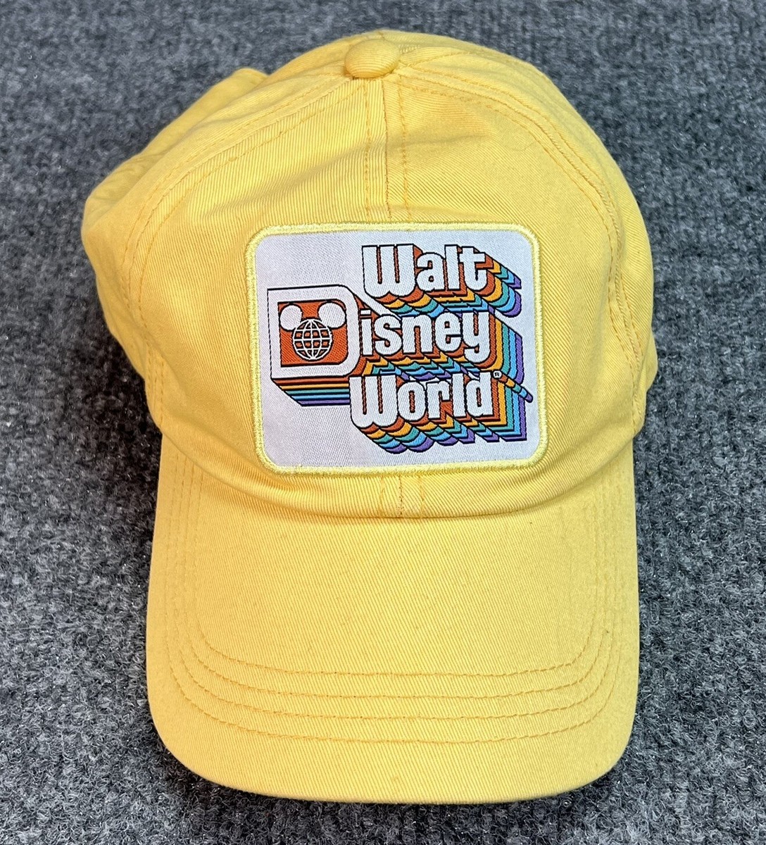 Disney Parks Walt Disney World Hat Cap Adult Yellow Adjustable WDW Disney Parks Walt Disney World Hat Cap Adult Yellow Adjustable WDW