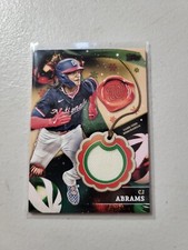 CJ Abrams 2024 Topps Holiday Relic Card Patch #RC-CA Nationals White NM