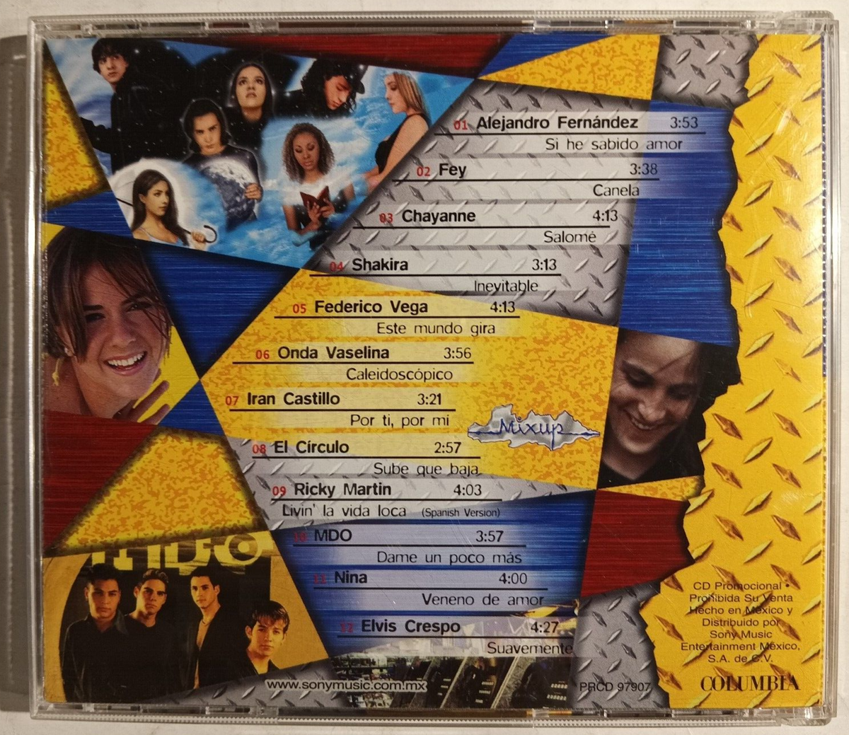 MIXUP, FEAT. FEY / SHAKIRA / RICKY MARTIN / MDO, MEXICAN CD ALBUM