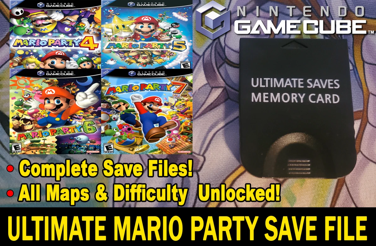 Mario Party 4 100 ave Gamecube Memory Card NO GAME eBay