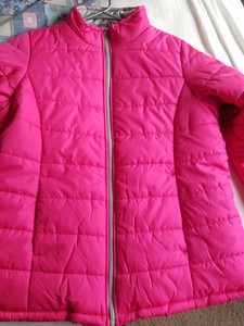 pink bubble coat
