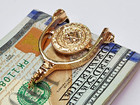 Outstanding 14ky Gold 50 x 33mm State of Texas Cowboy Spur Money Clip