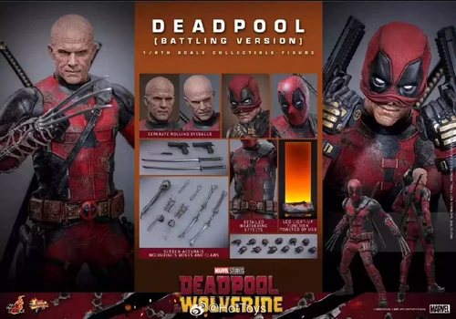 EN STOCK Nuevo Hot Toys MMS782 1/6 Deadpool Deadpool & Wolverine Versión de Batalla